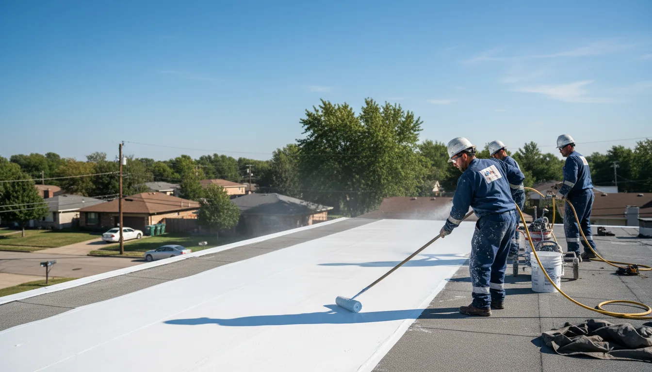 Commercial roof coating in Dryden, TX near me